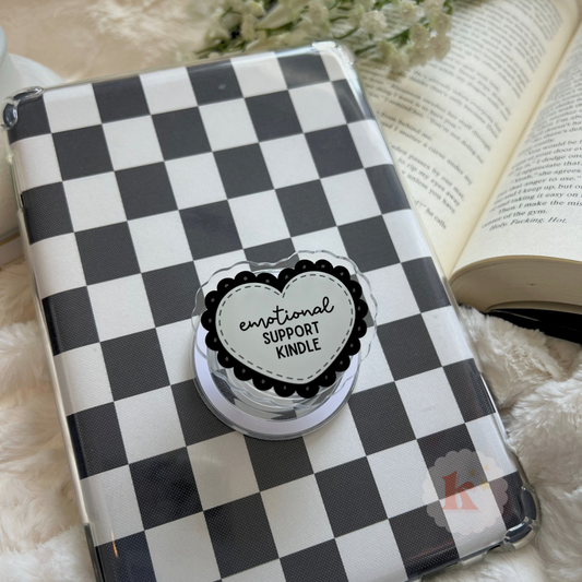 Emotional Support Kindle Grip - Black