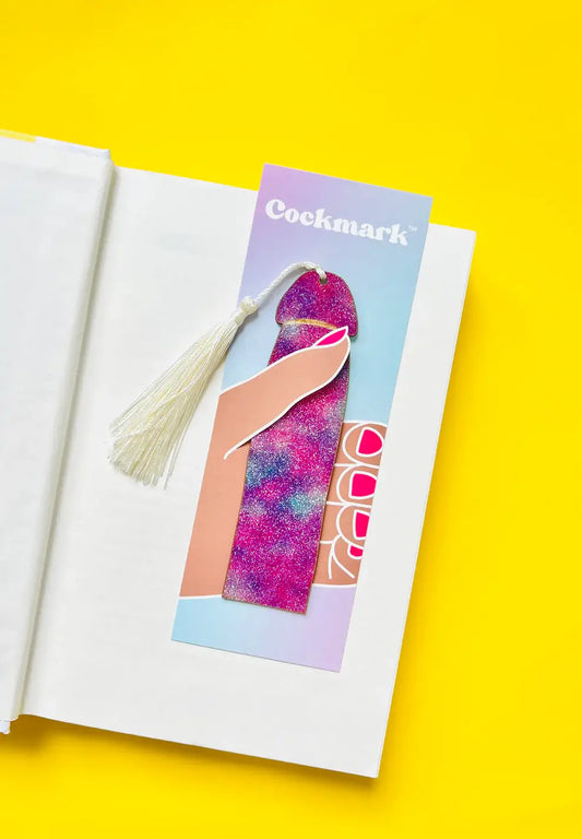 Glitter Cockmark Bookmark