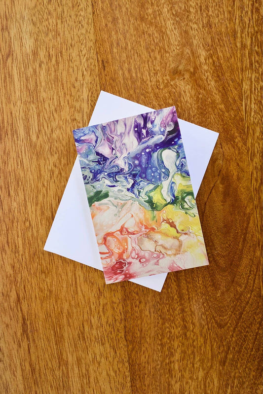 Rainbow Blank Card