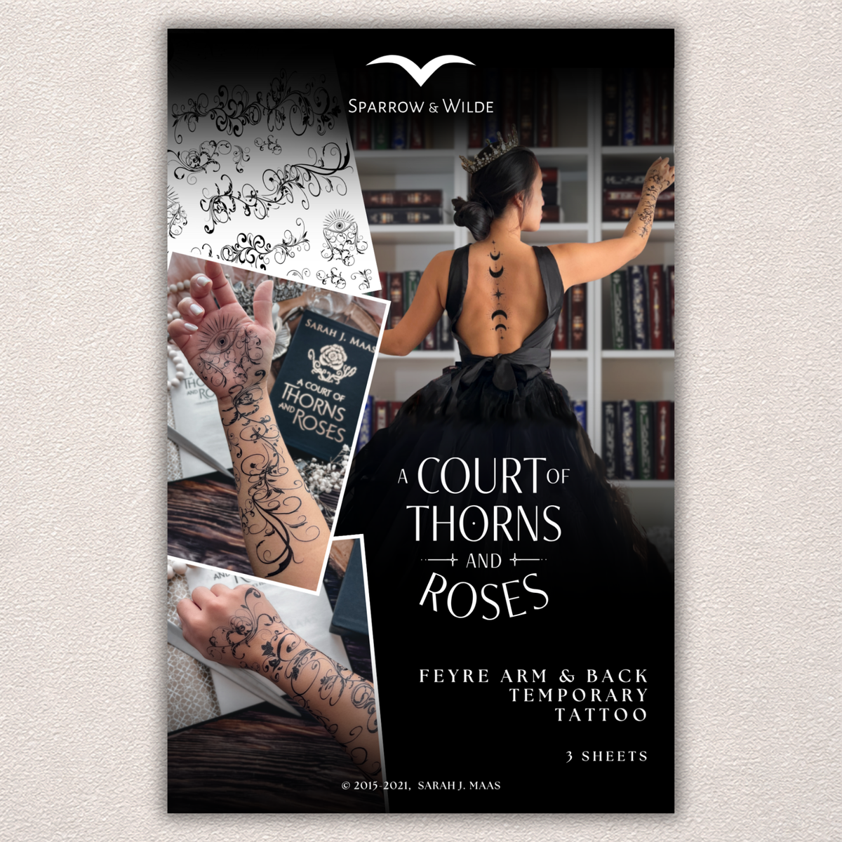 Temporary Tattoo Set | Feyre Arm + Back ACOTAR