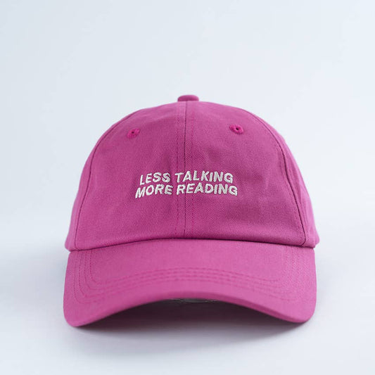 Less Talking More Reading 📚 Bookish Baseball Hat