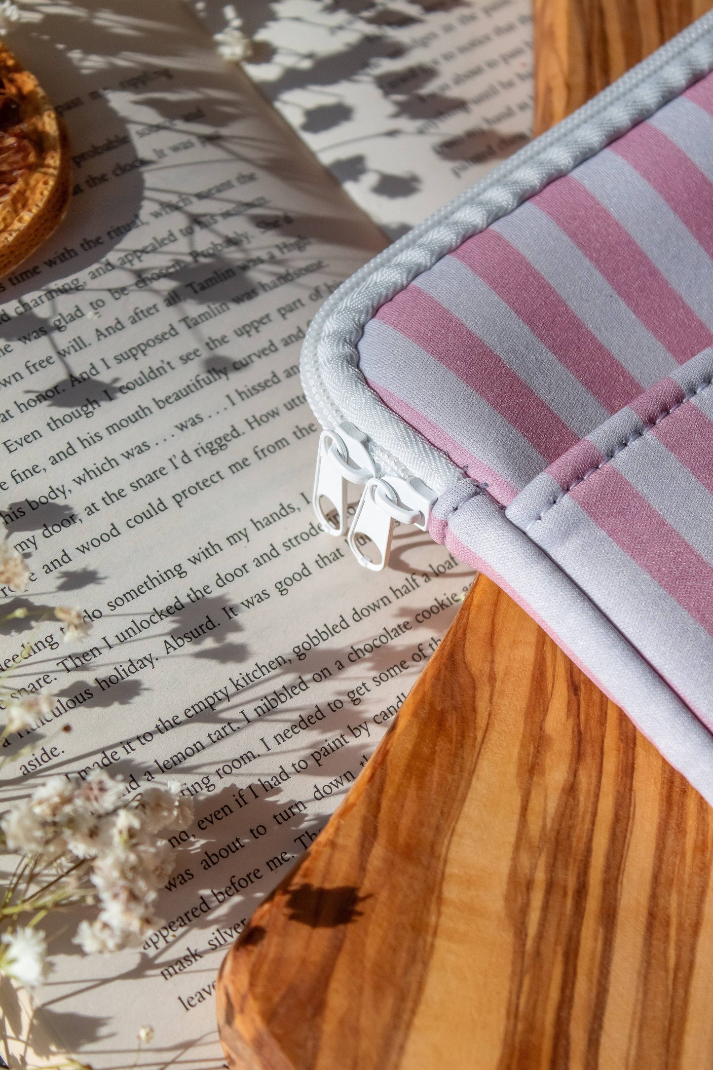 Pink Stripes Neoprene E-Reader/ Tablet Sleeve
