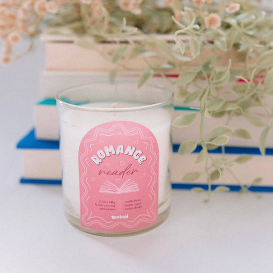 Romance Reader Candle - Book-Inspired Luxury Coconut Apricot Wax