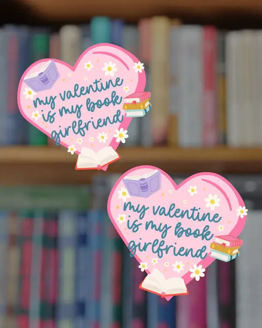 My Valentine is My... Bookish Sticker