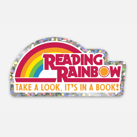 Reading Rainbow 80s 90s  Nostalgia Bookish TV Show Sticker