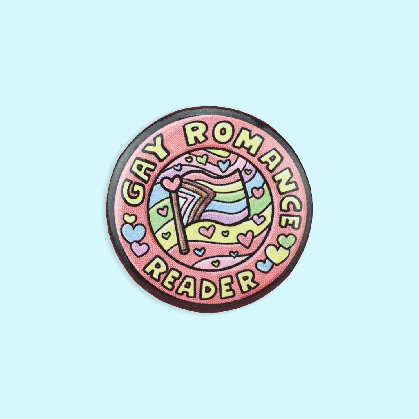 Gay Romance Reader | Bookish | Pinback Button