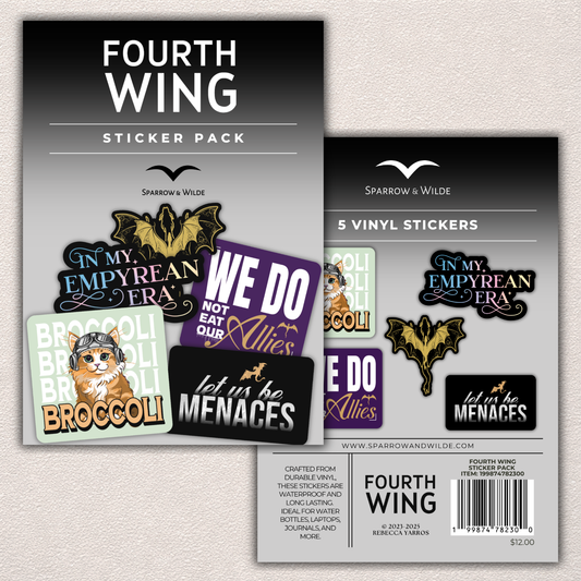 Fourth Wing Sticker 5-Pack
