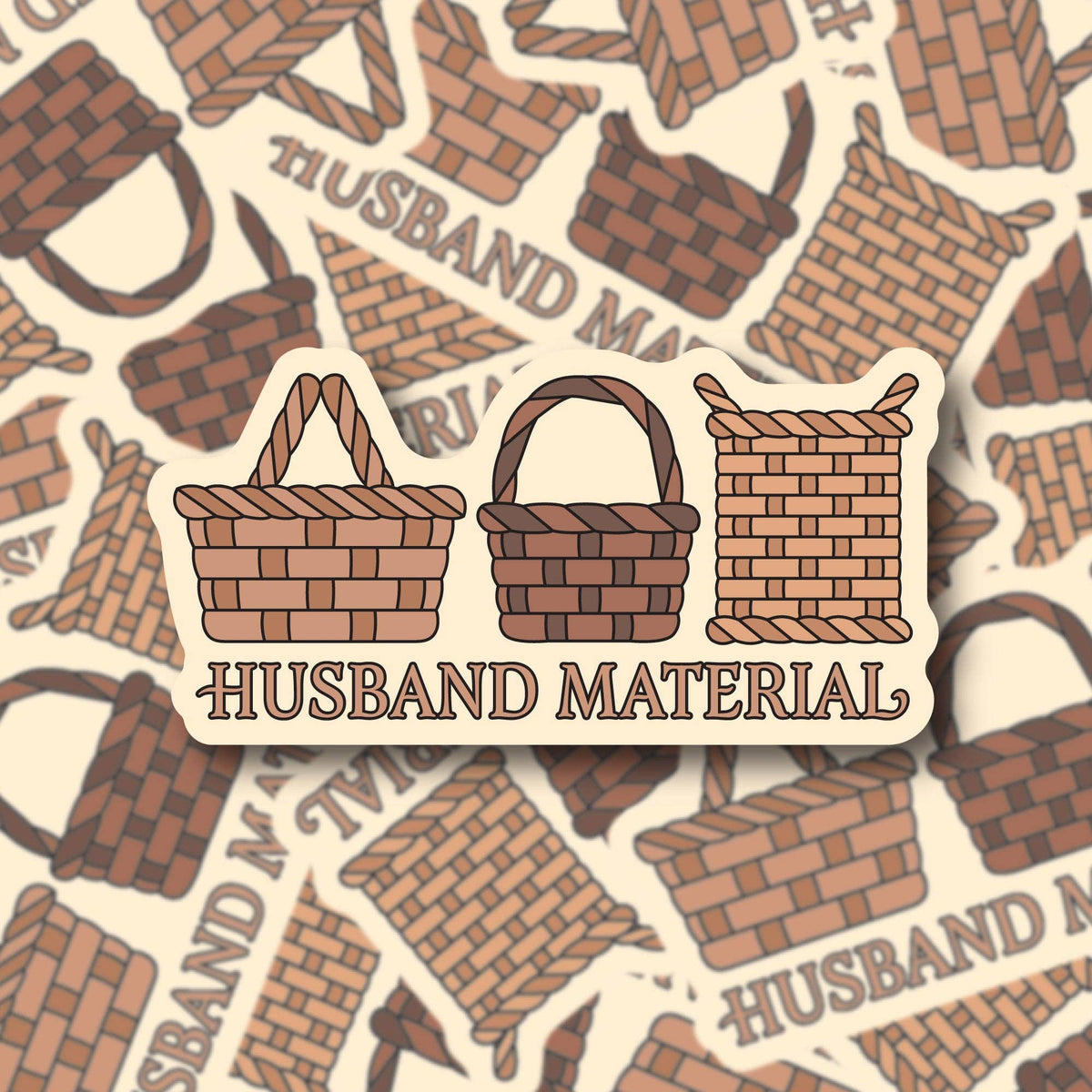 Husband Material Sticker