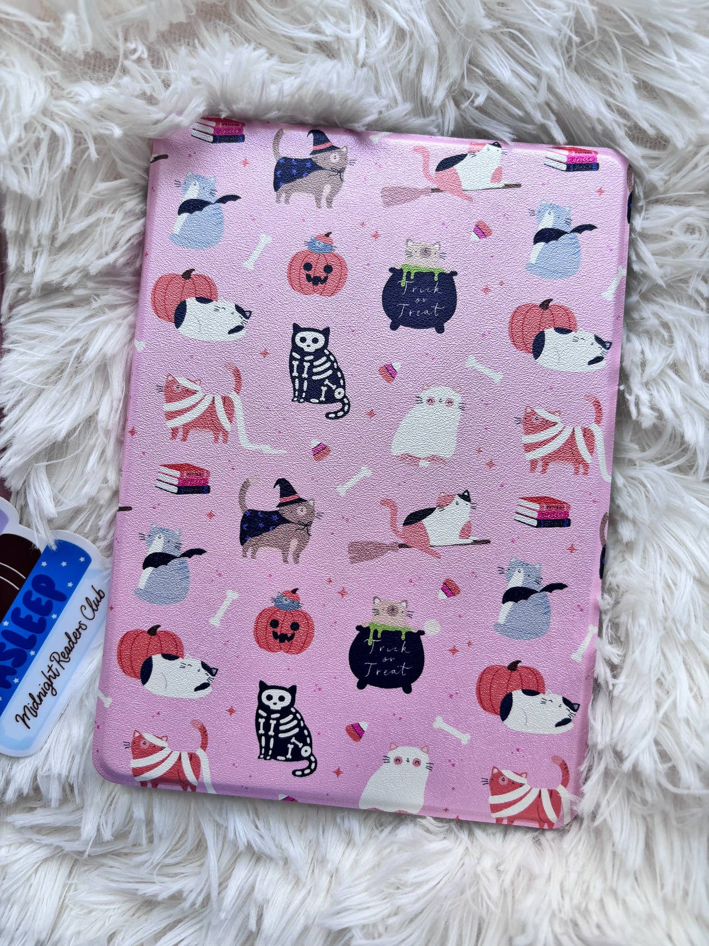 Halloween Cats Clear Back and Handstrap Case