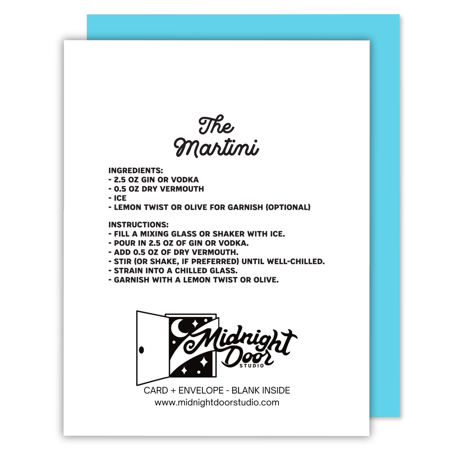 Have a Very Dirty Birthday Martini Greeting Card