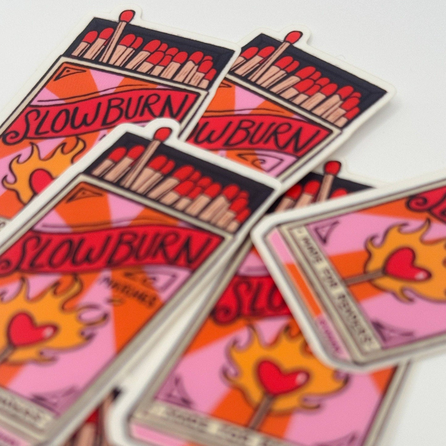 Slow Burn Clear Matte Sticker