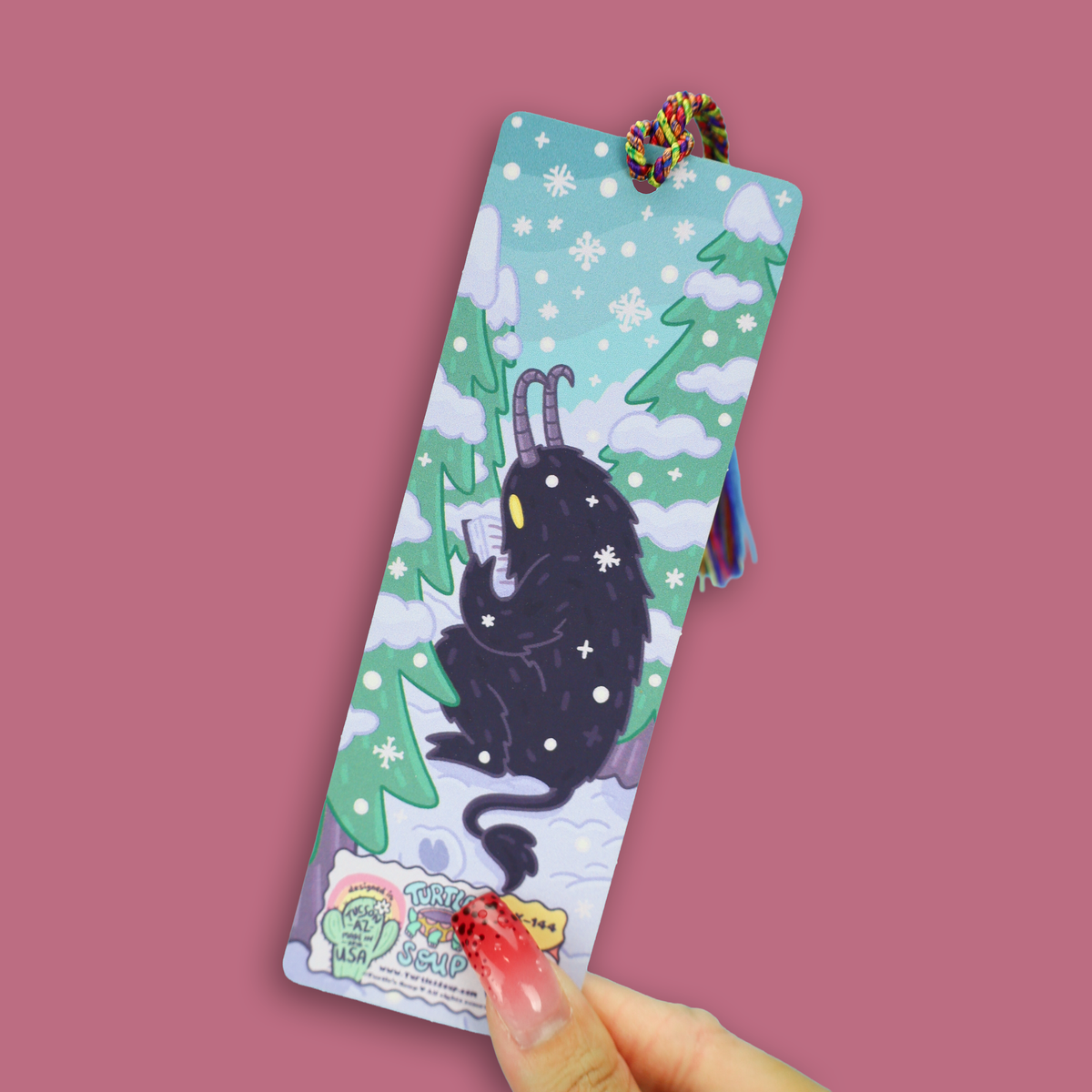 I Believe in Krampus Funny Holiday Bookmark