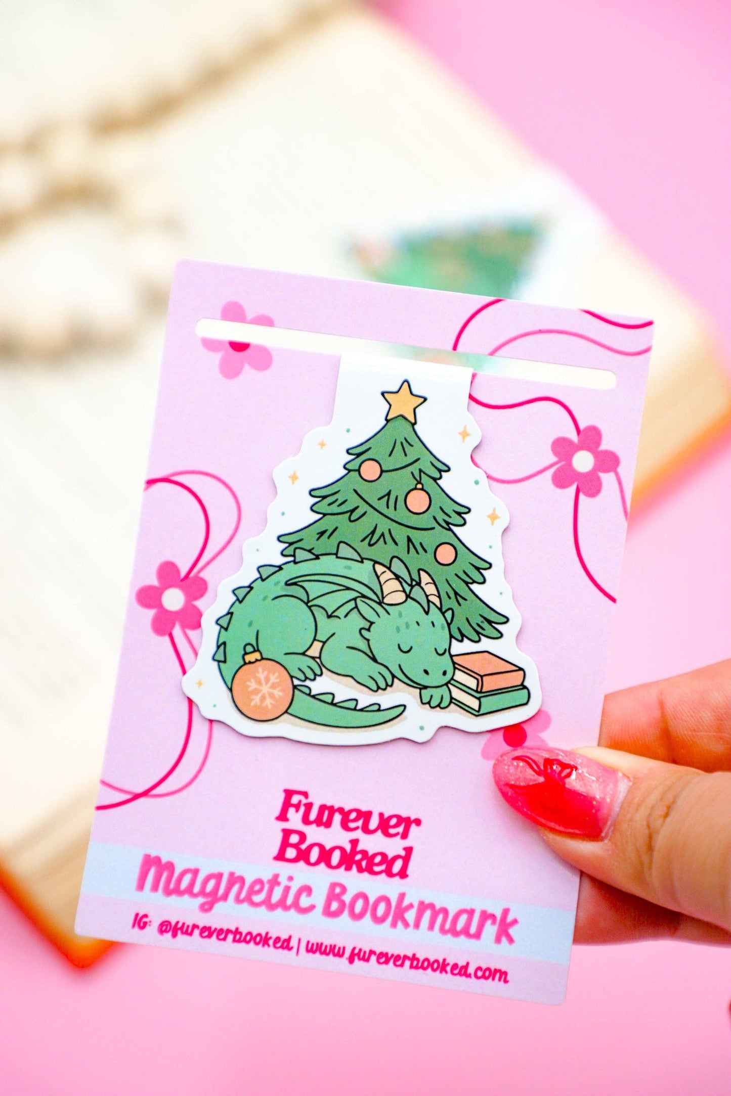 Cozy Dragon Magnetic Bookmark