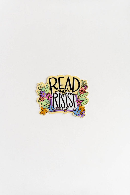Read and Resist Book Library Activist Progressive Sticker