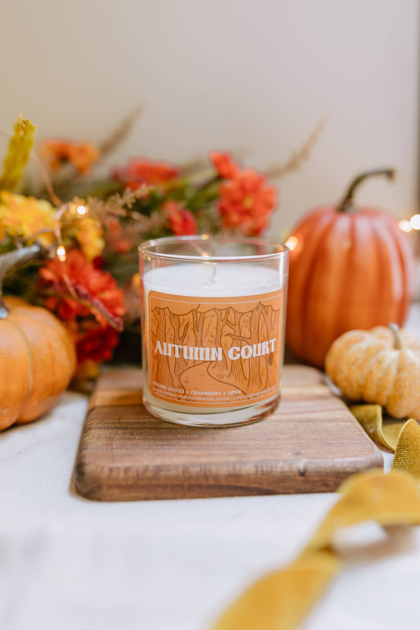 Autumn Court Candle - Licensed ACOTAR Bookish Merch