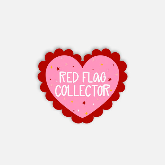 Red Flag Collector Heart Sticker