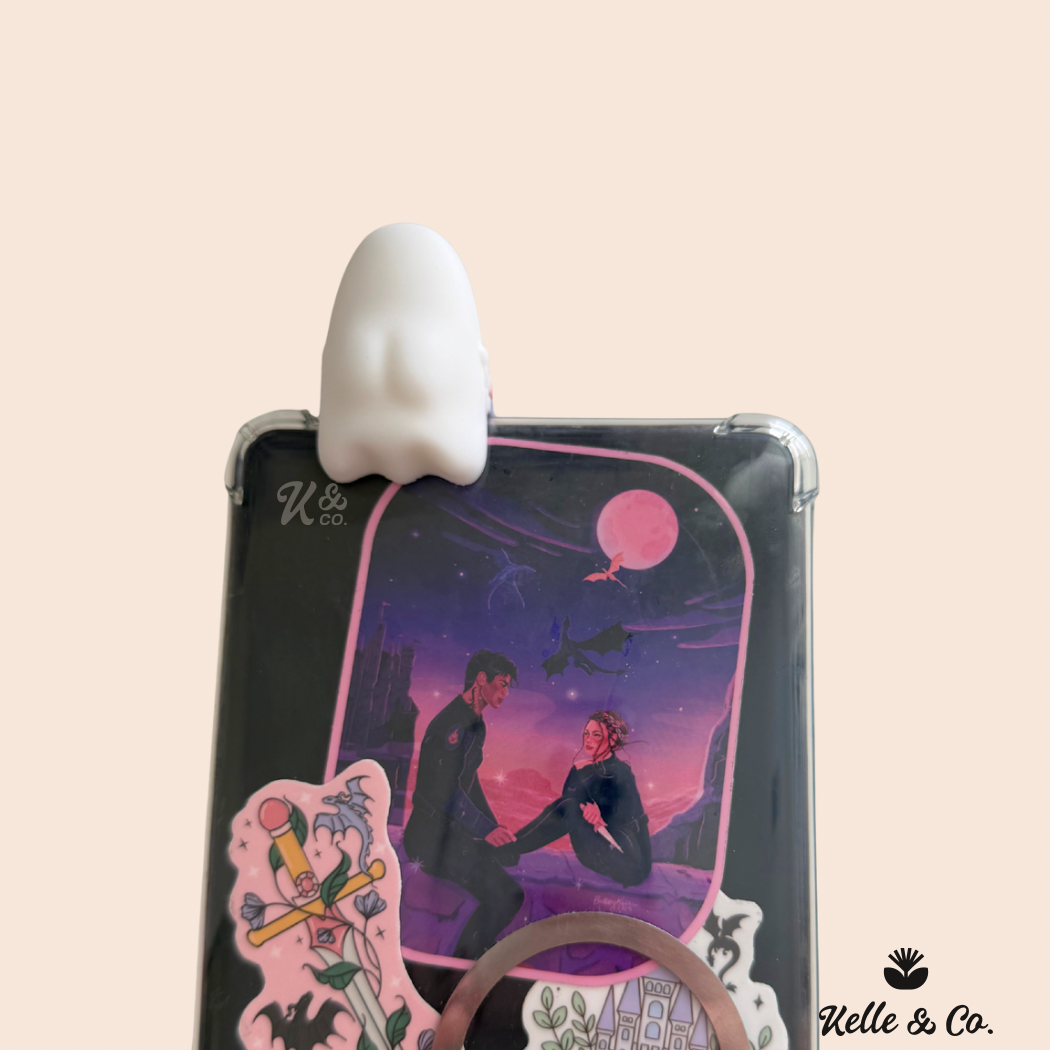 Ghost kindle buddy , kindle case accessory, bookish gift