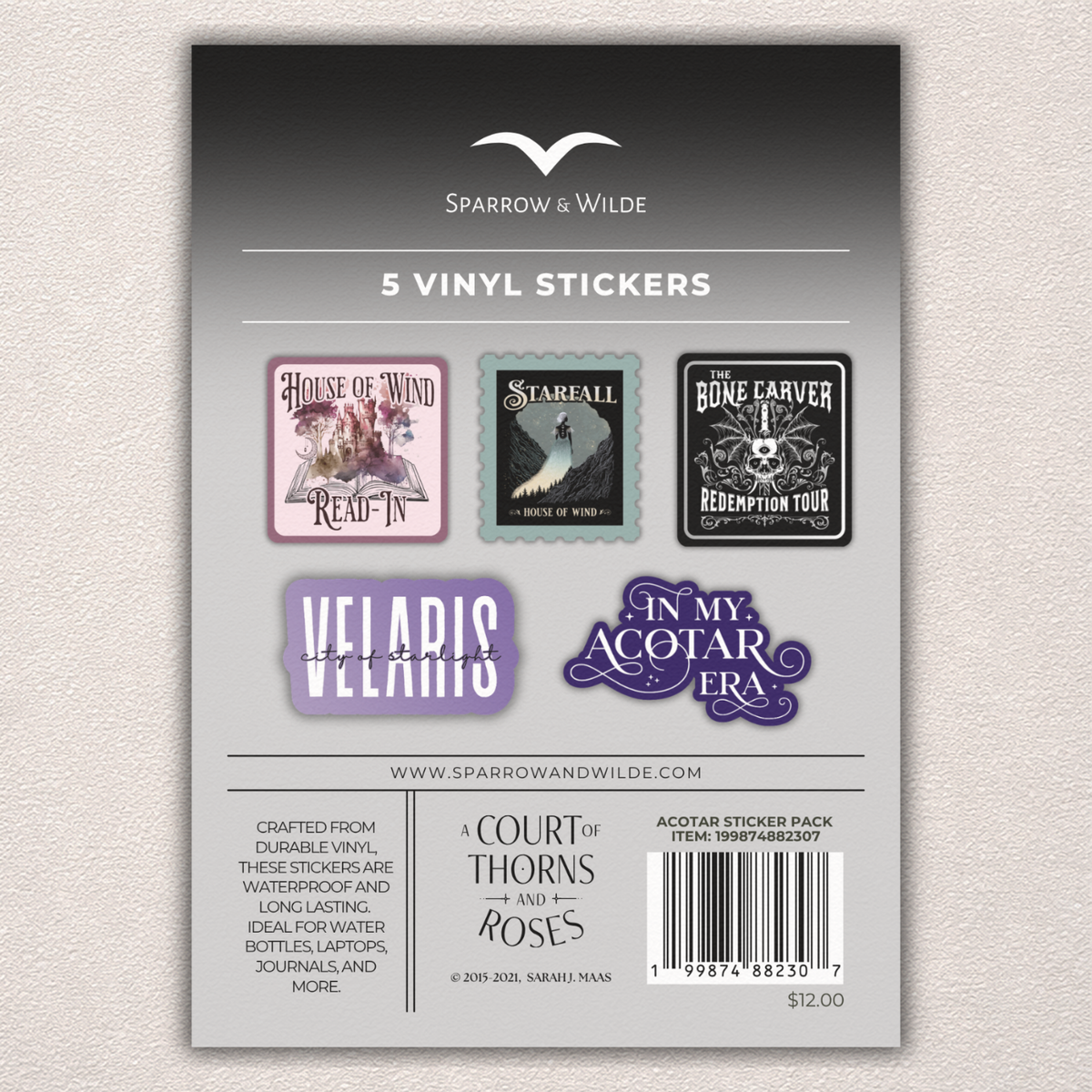 ACOTAR Sticker 5-Pack