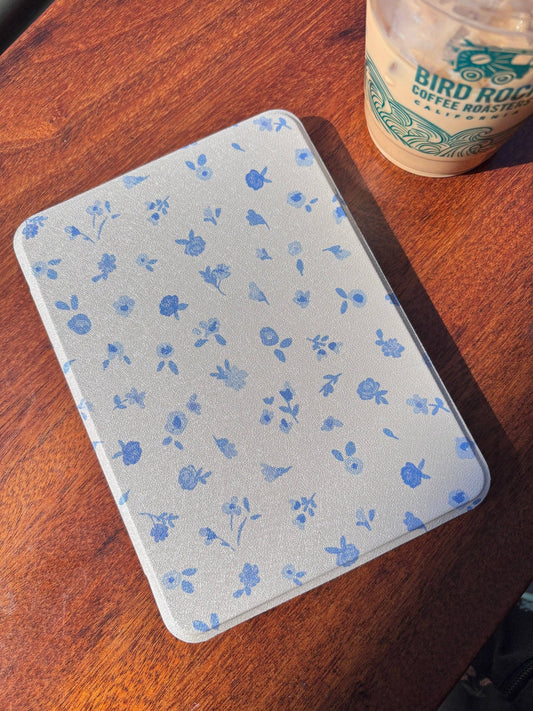 Blue Flower Garden Kindle Case with Clear Back