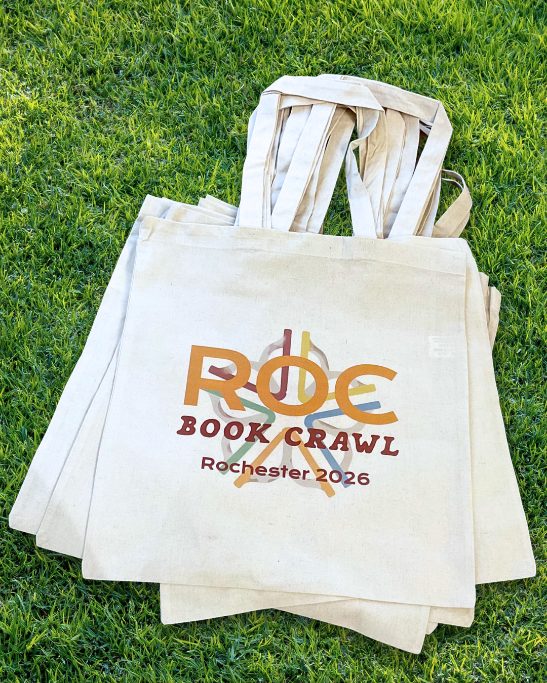 2026 ROC Book Crawl Tote Bag
