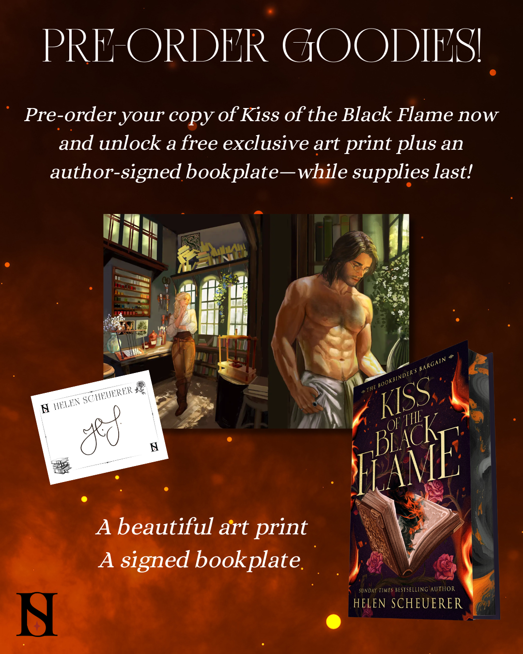 [PREORDER] Kiss of the Black Flame (The Bookbinder's Bargain, #1)