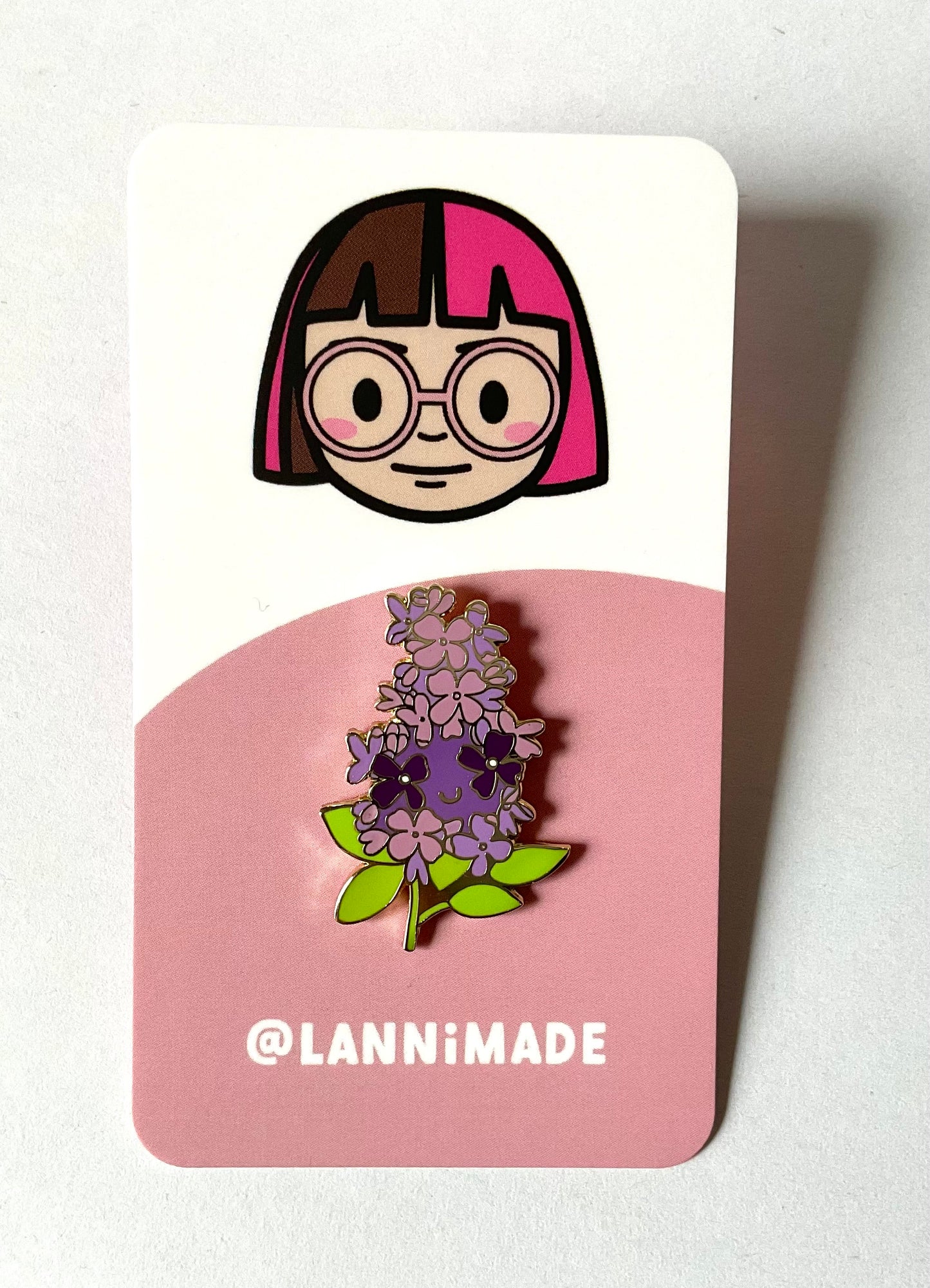 Lilac Enamel Pin