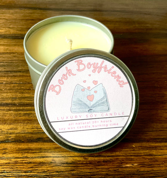 Book Boyfriend Candle