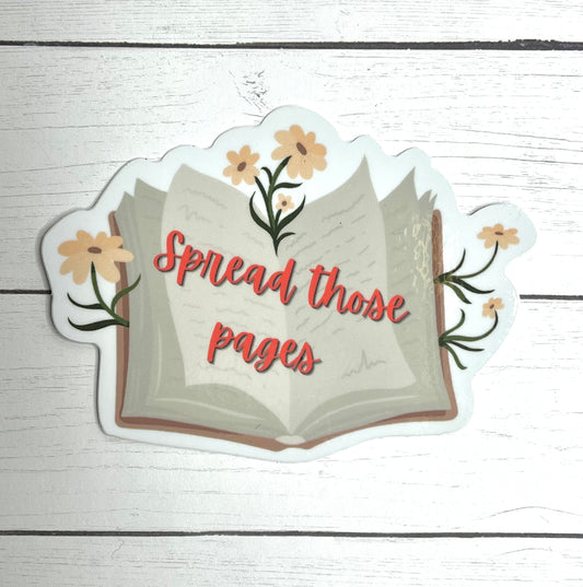 Spread Those Pages Sticker