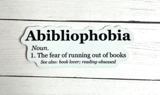 Abibliophobia Sticker