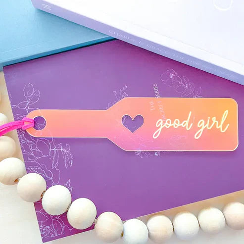 Good Girl - Black/Gold Acrylic Paddle Bookmark