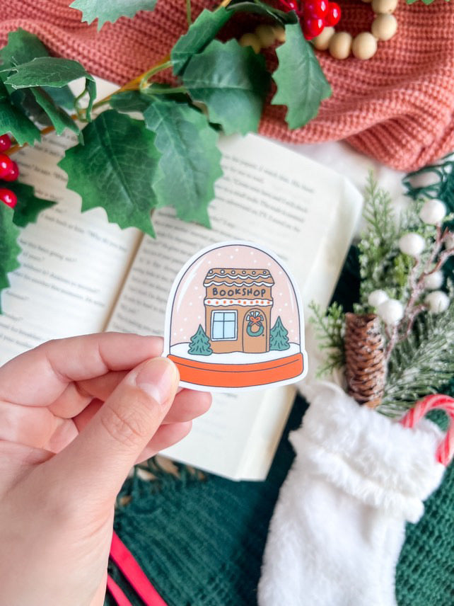 Gingerbread Bookshop Sticker