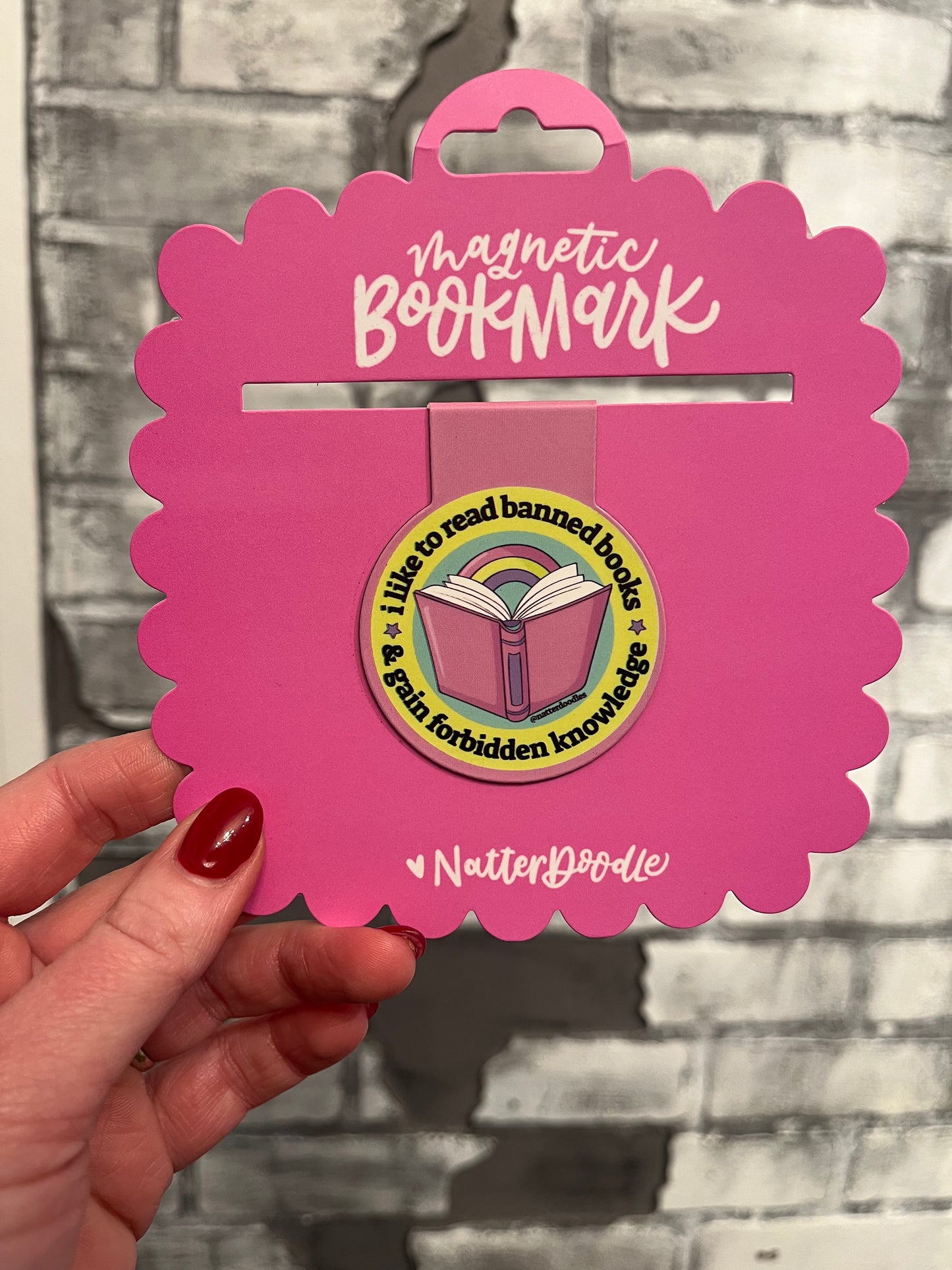 I Like to Read Banned Boom Magnetic Bookmark