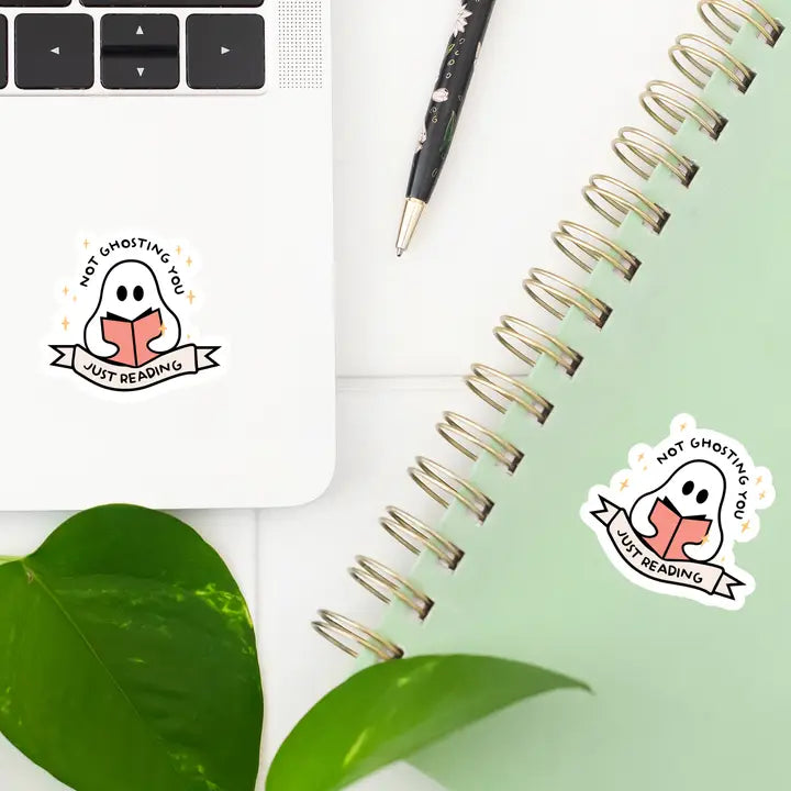 Not Ghosting You Just Reading Halloween Sticker