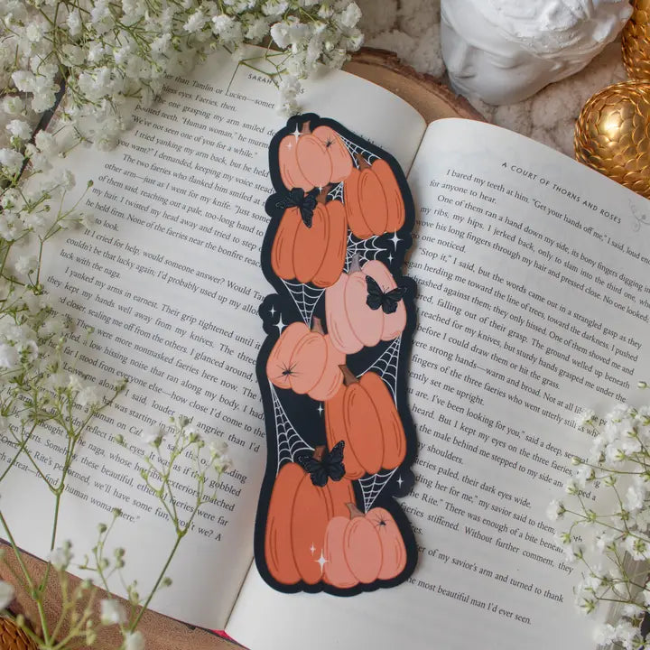 Spooky Pumpkin Stack Halloween Bookmark