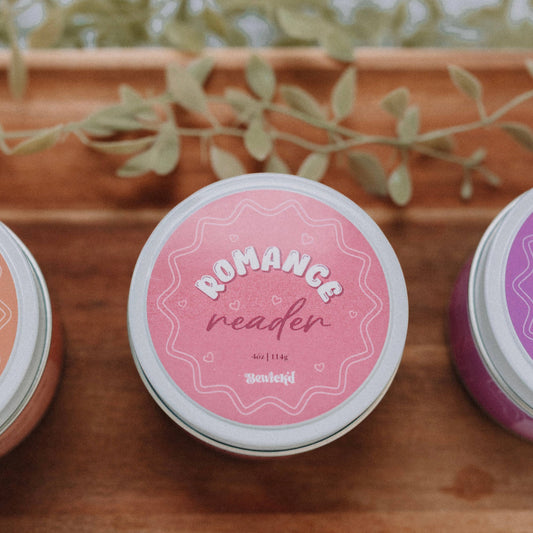 Romance Reader Candle - 4oz Book-Inspired Luxury Coconut Apricot Wax