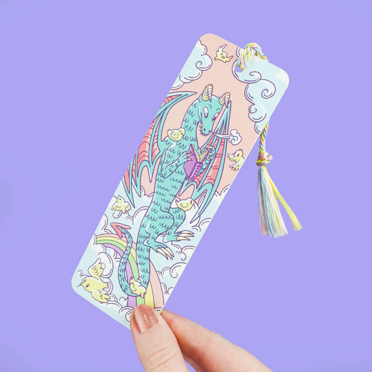Dreamy Dragon Castle Gift Bookmark with Tassel