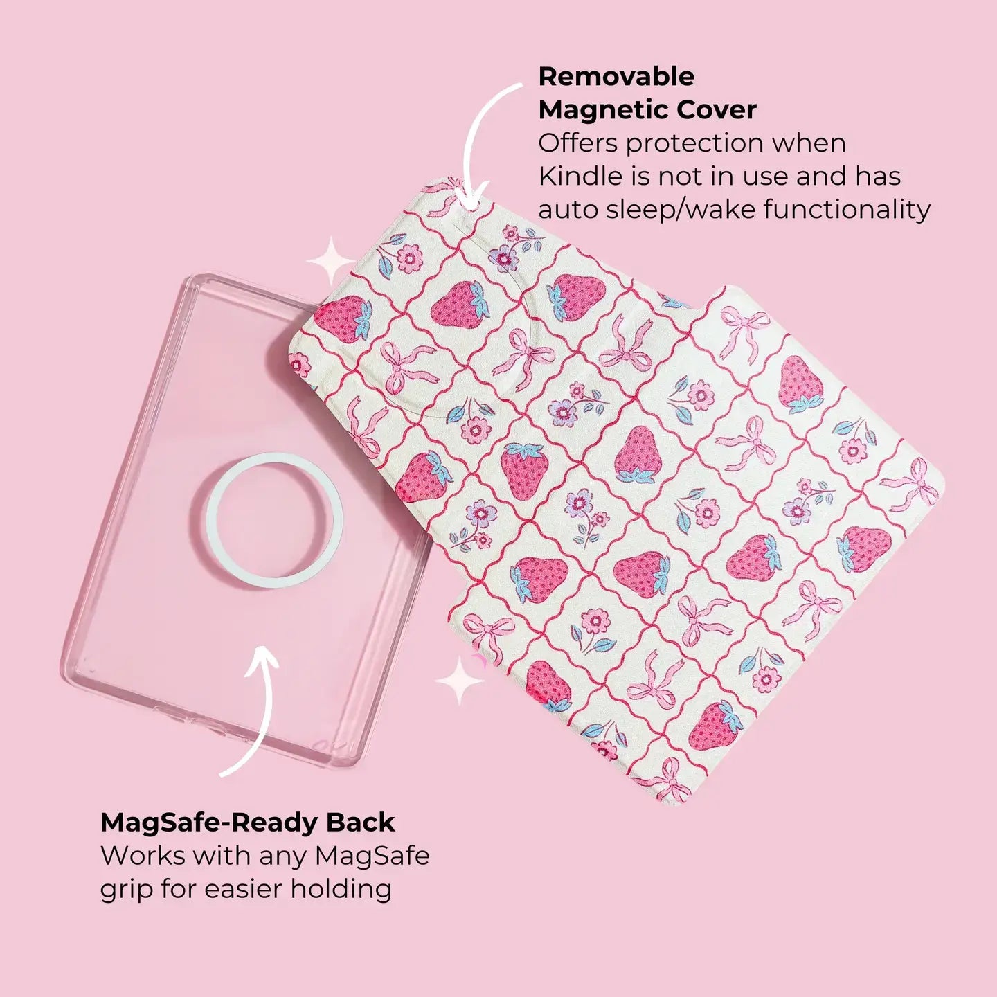 Book Whore Bows Kindle Case - Removable