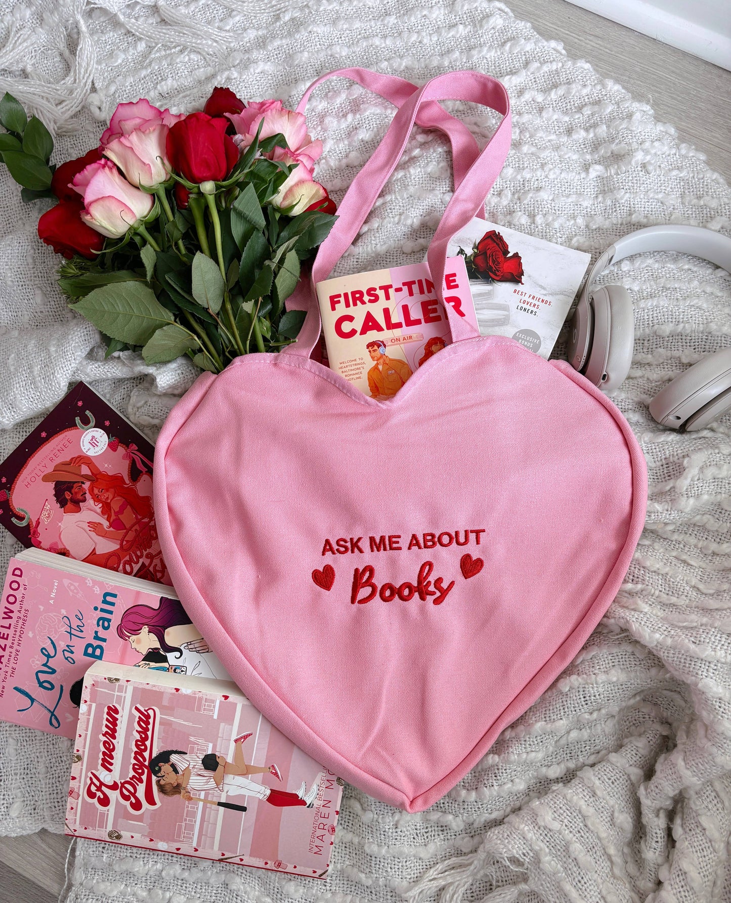 Ask Me About Books Tote