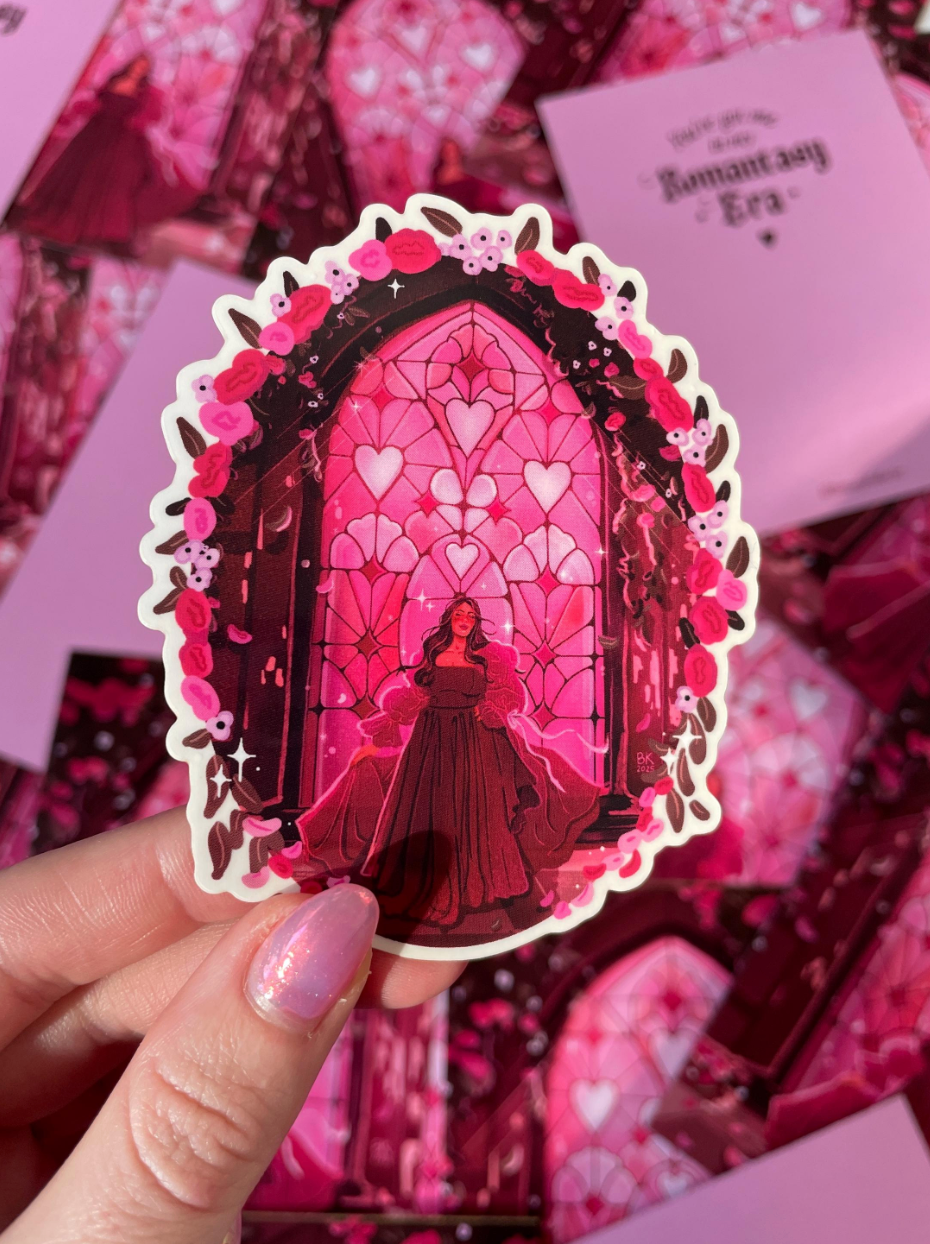 Romantasy Era Clear Back Sticker
