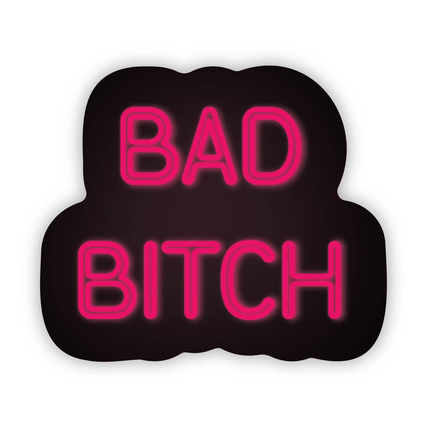 Bad Bitch Hot Pink Vinyl Sticker