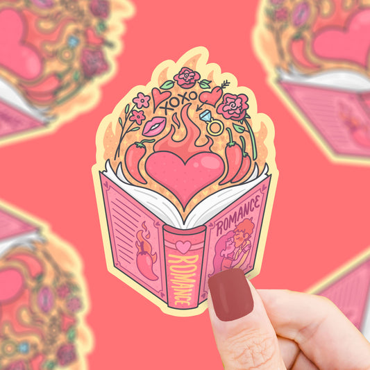 Spicy Romance Smut Book Club Bookish Vinyl Sticker