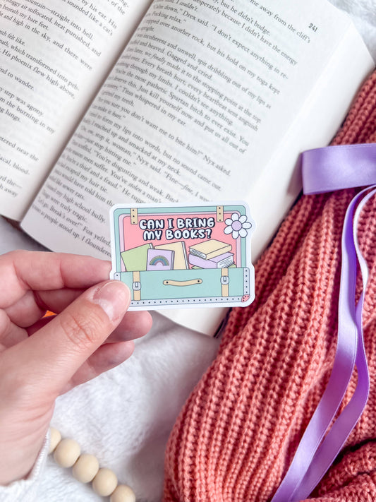 Bookish Suitcase Sticker