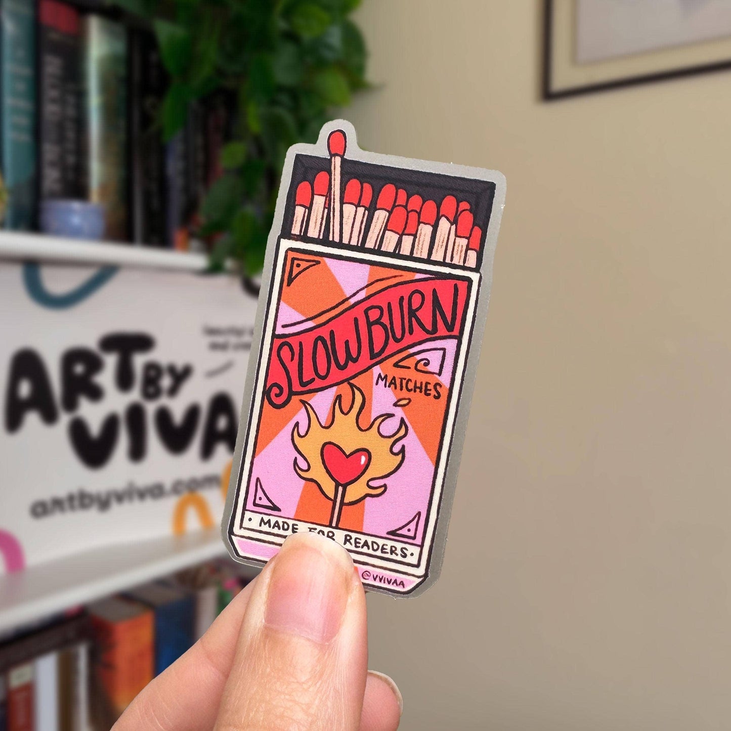 Slow Burn Clear Matte Sticker