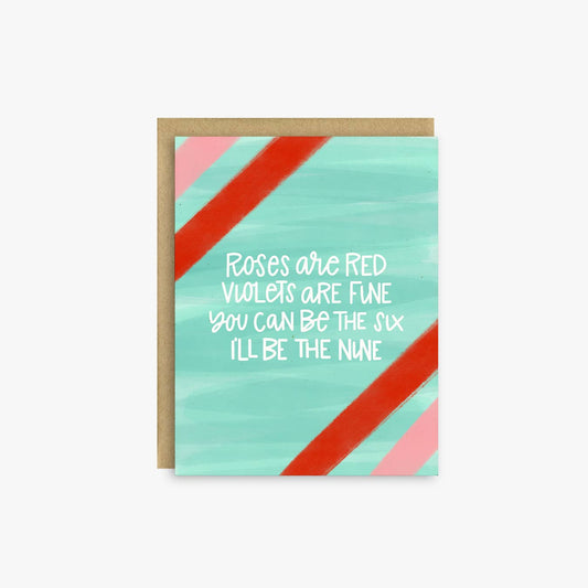 Violets Are Fine Valentine's Day Card
