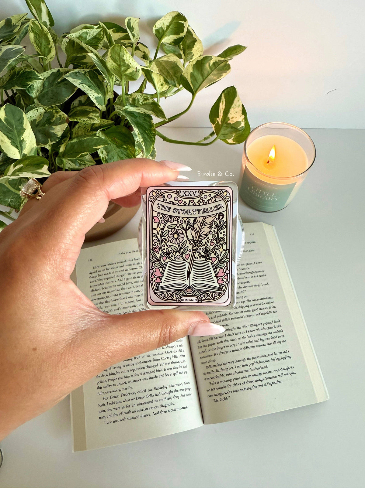 Storyteller Kindle Grip, Tarot Card Inspired E-Reader Holder