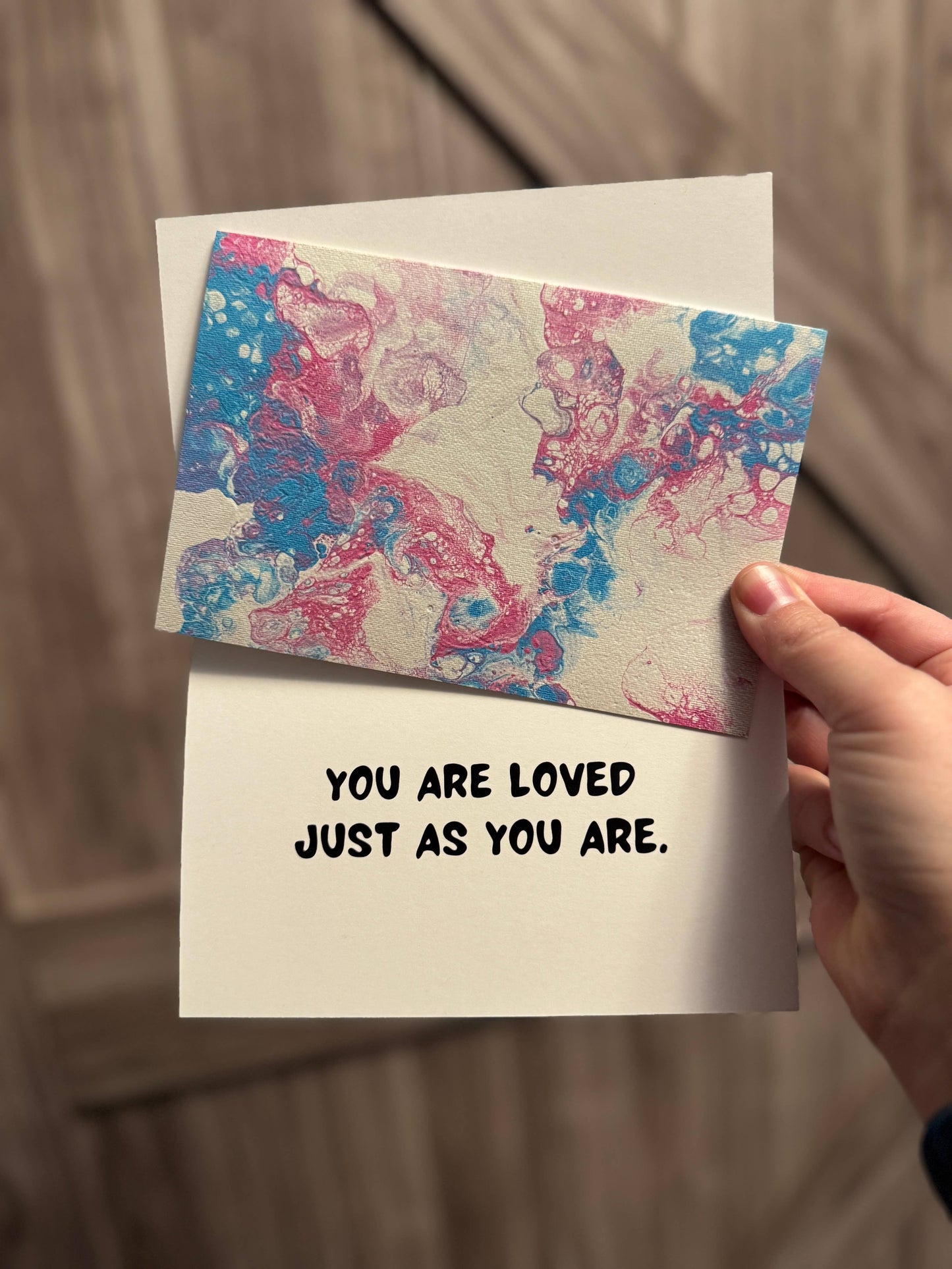 You Are Loved Just As You Are Trans Pride Greeting Card