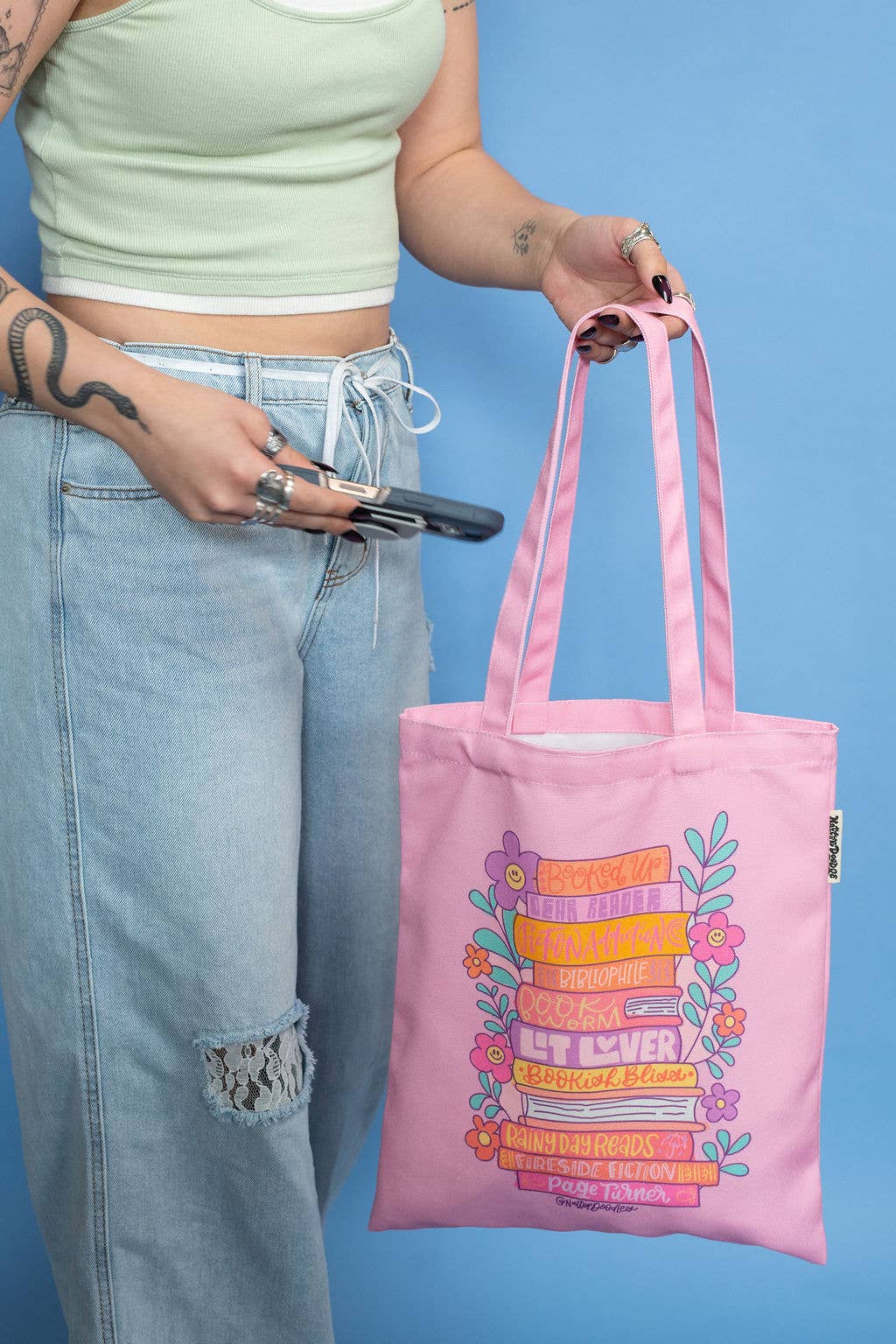 Rad Readers Pink Tote Bag