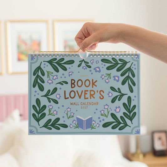 Book Lover's 2027 Spiral Hanging Wall Calendar