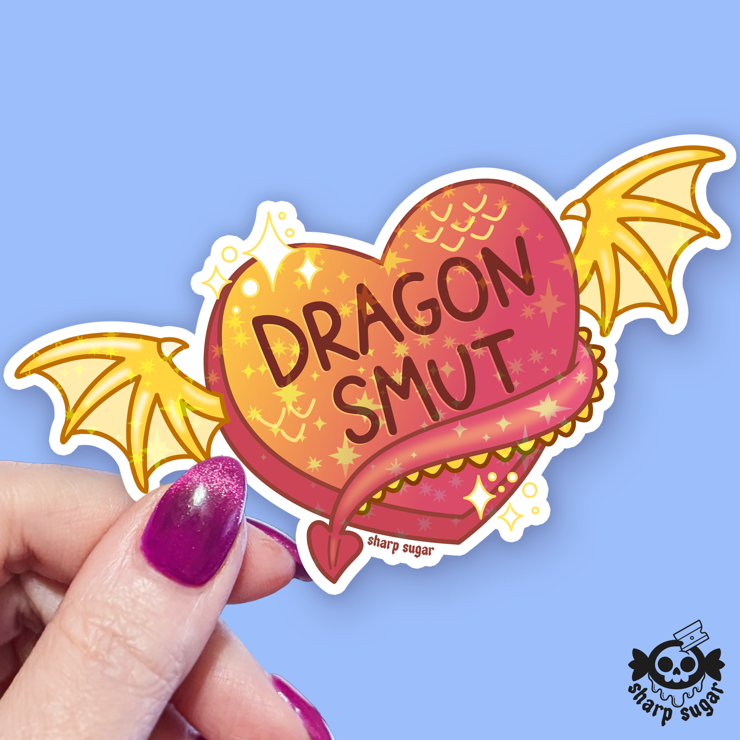 DRAGON SMUT Candy Heart Sticker
