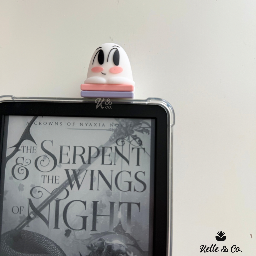 Ghost kindle buddy , kindle case accessory, bookish gift